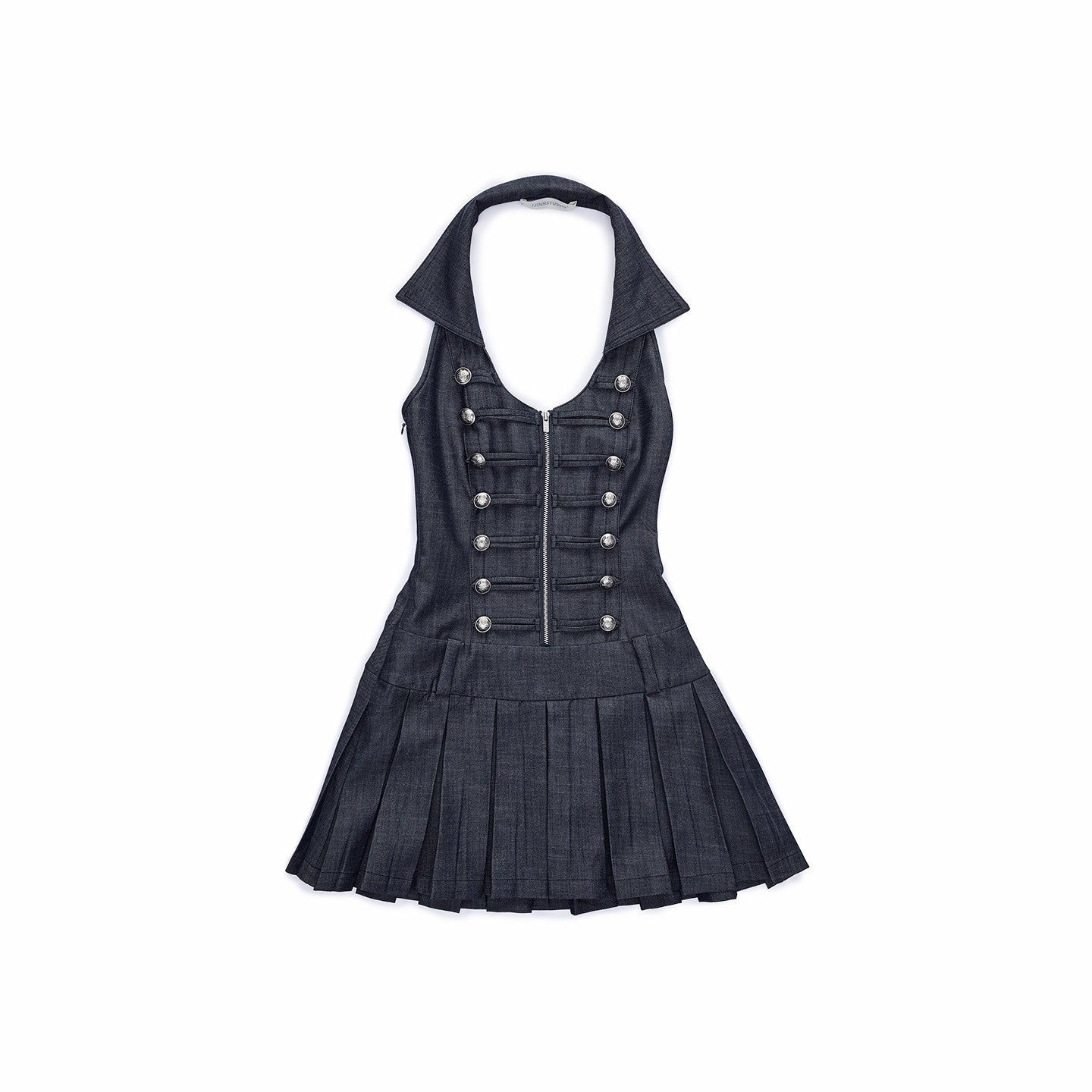 1JINN_STUDIO_Slim_Regal_Pleated_Double_Breasted_Collar_Sleeveless_Casual_Women_Mini_Dresses_MISSTT