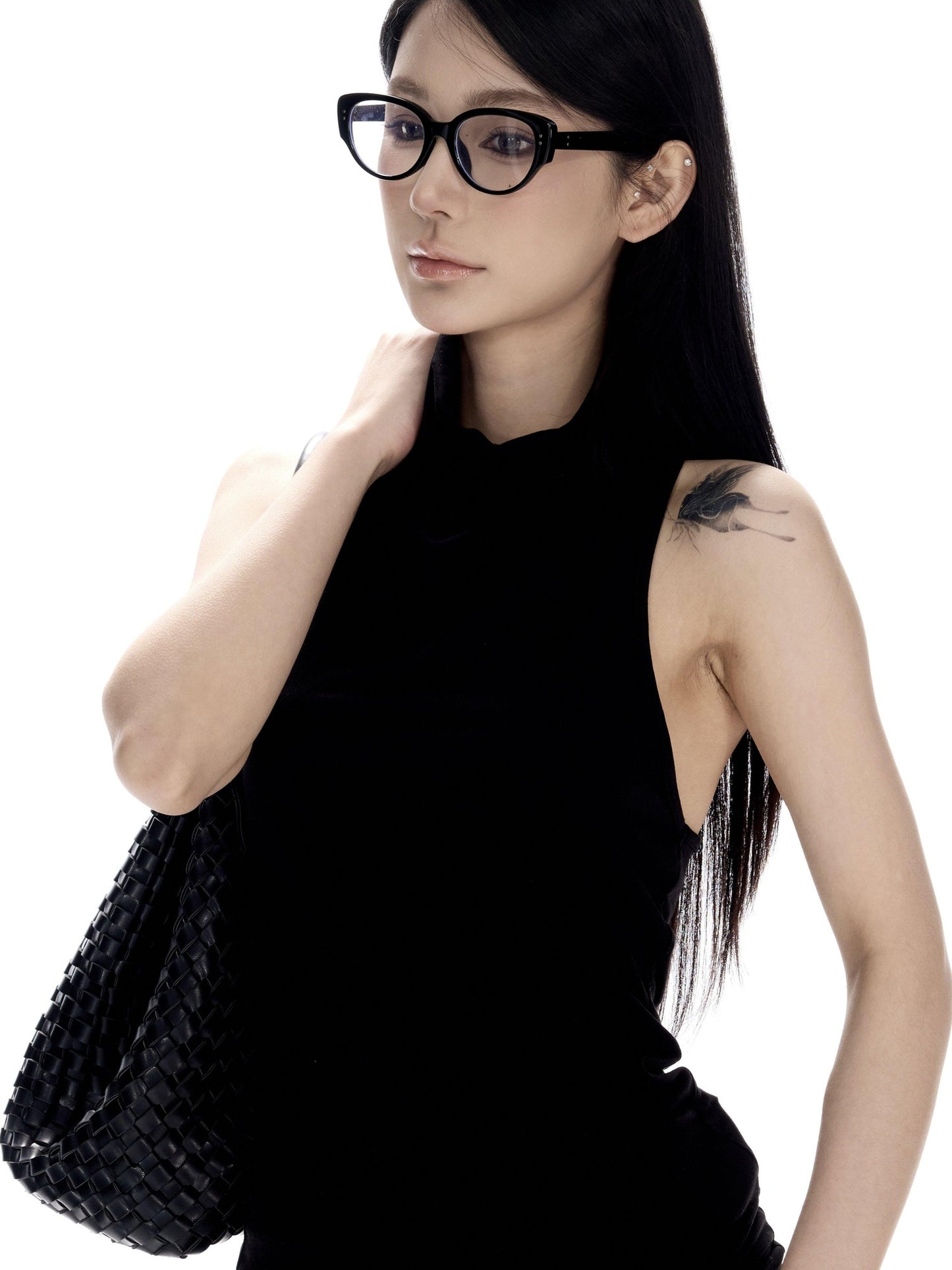 CrushOnit Backless Slim Fit Cotton Half High Neck Racerback Women High Stretch Tank Tops