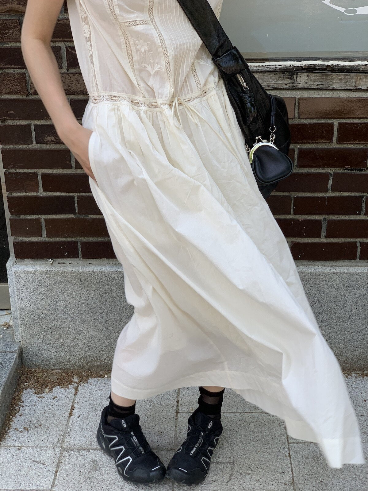 Miroment_Pure_Cotton_Short_Sleeve_Elegant_Patchwork_Casual_Everyday_Maxi_Dresses_MISSTT