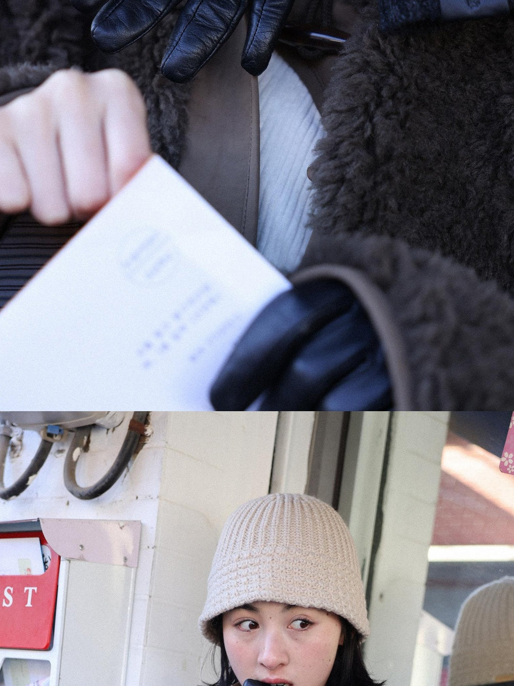 Miroment Thick Pure Sheep Wool Stand Collar Button Vintage Women Cropped Jacket