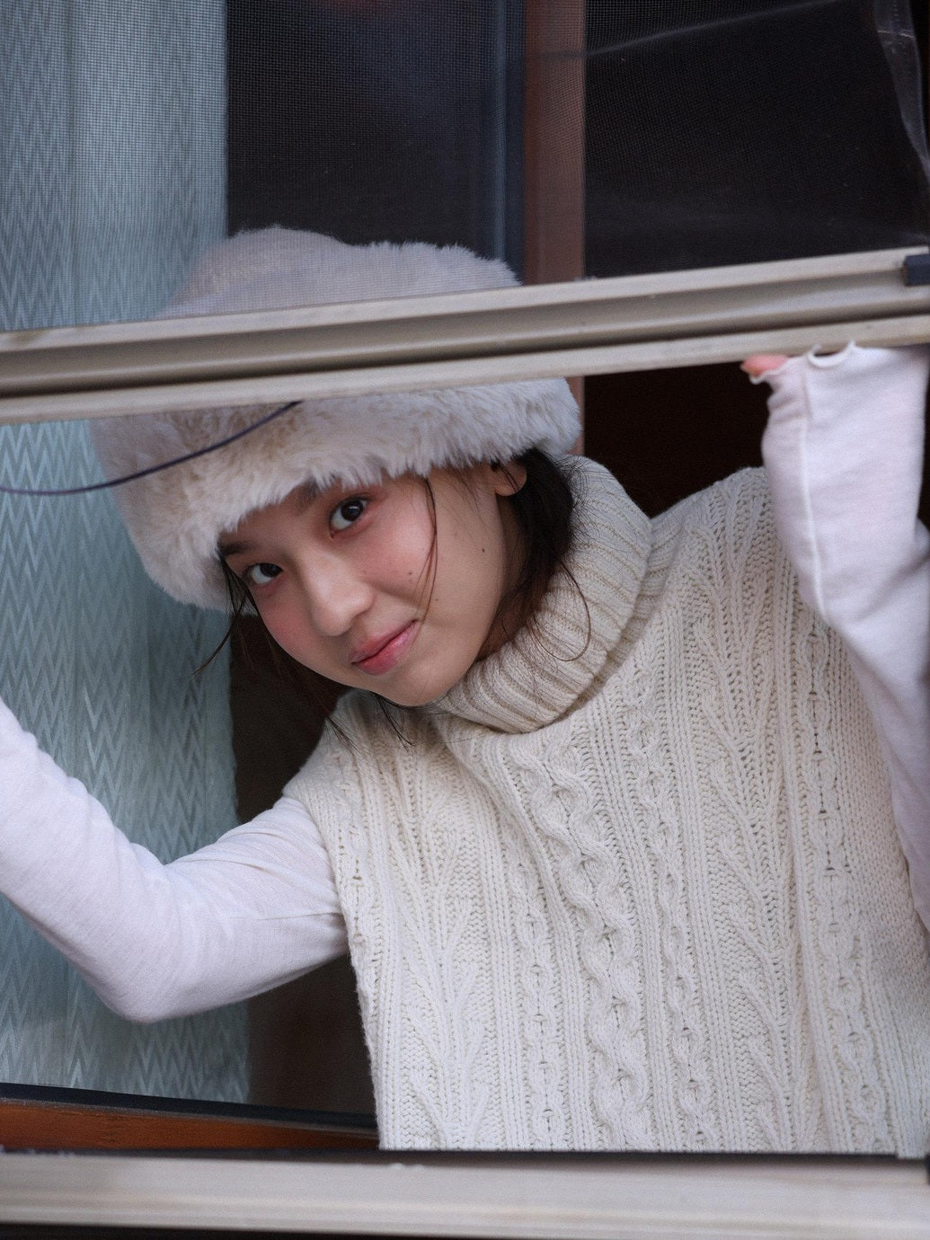 Miroment Soft Wool Turtleneck Loose Fit Layering For Women Solid Pullover Knit Sweater
