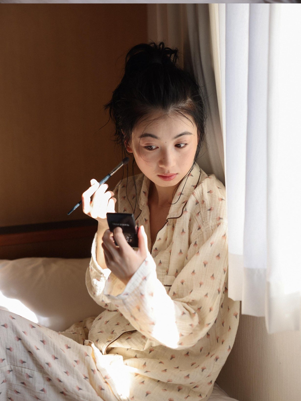 Miroment High Waist Pocket Korean Straight Leg Loose 100 Percent Cotton Casual Set