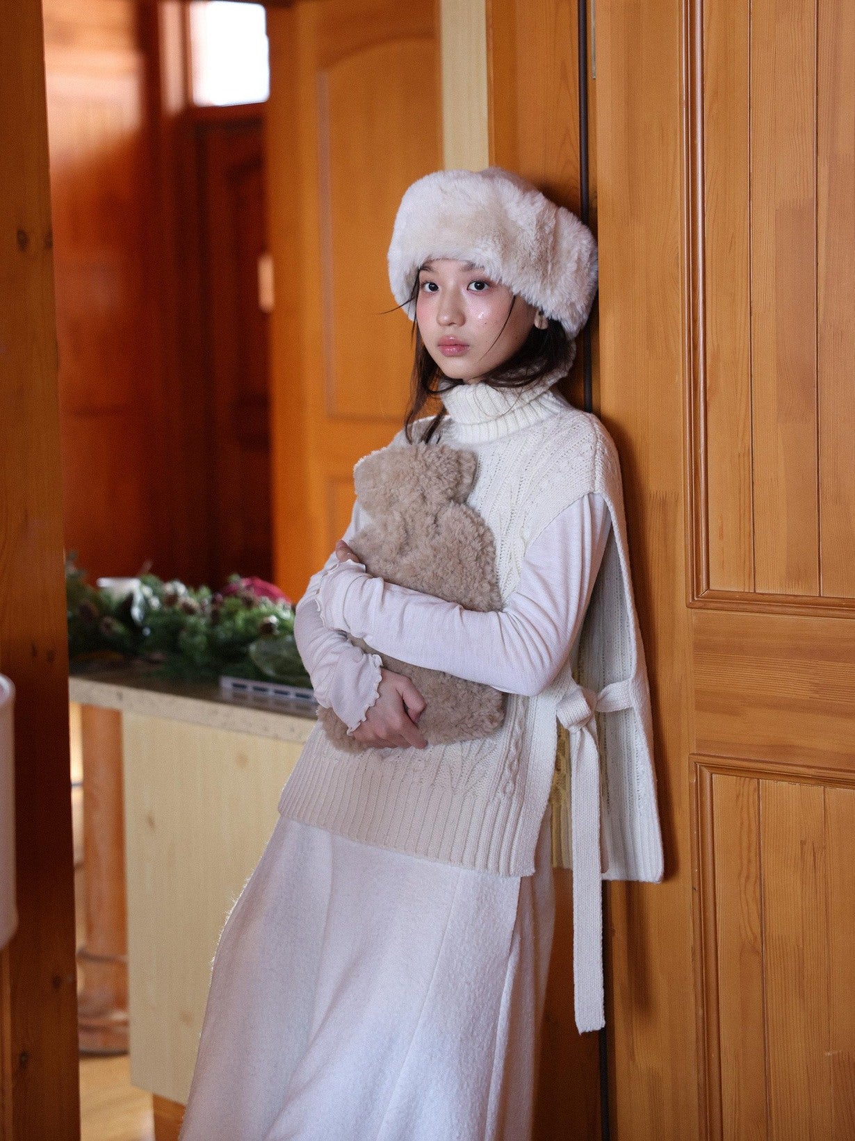Miroment Soft Wool Turtleneck Loose Fit Layering For Women Solid Pullover Knit Sweater