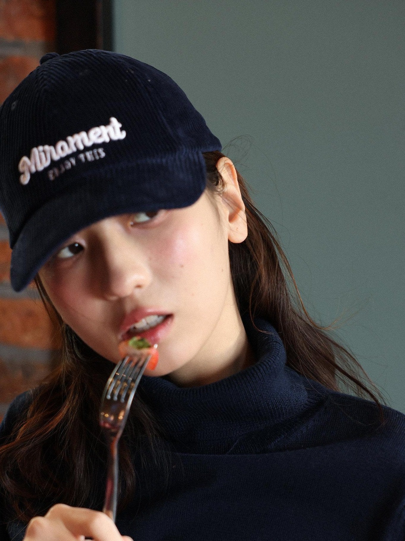 Miroment Elegant Tie Detail Slim Fit Commuter Women Wool Turtleneck Pullover Knit Sweater