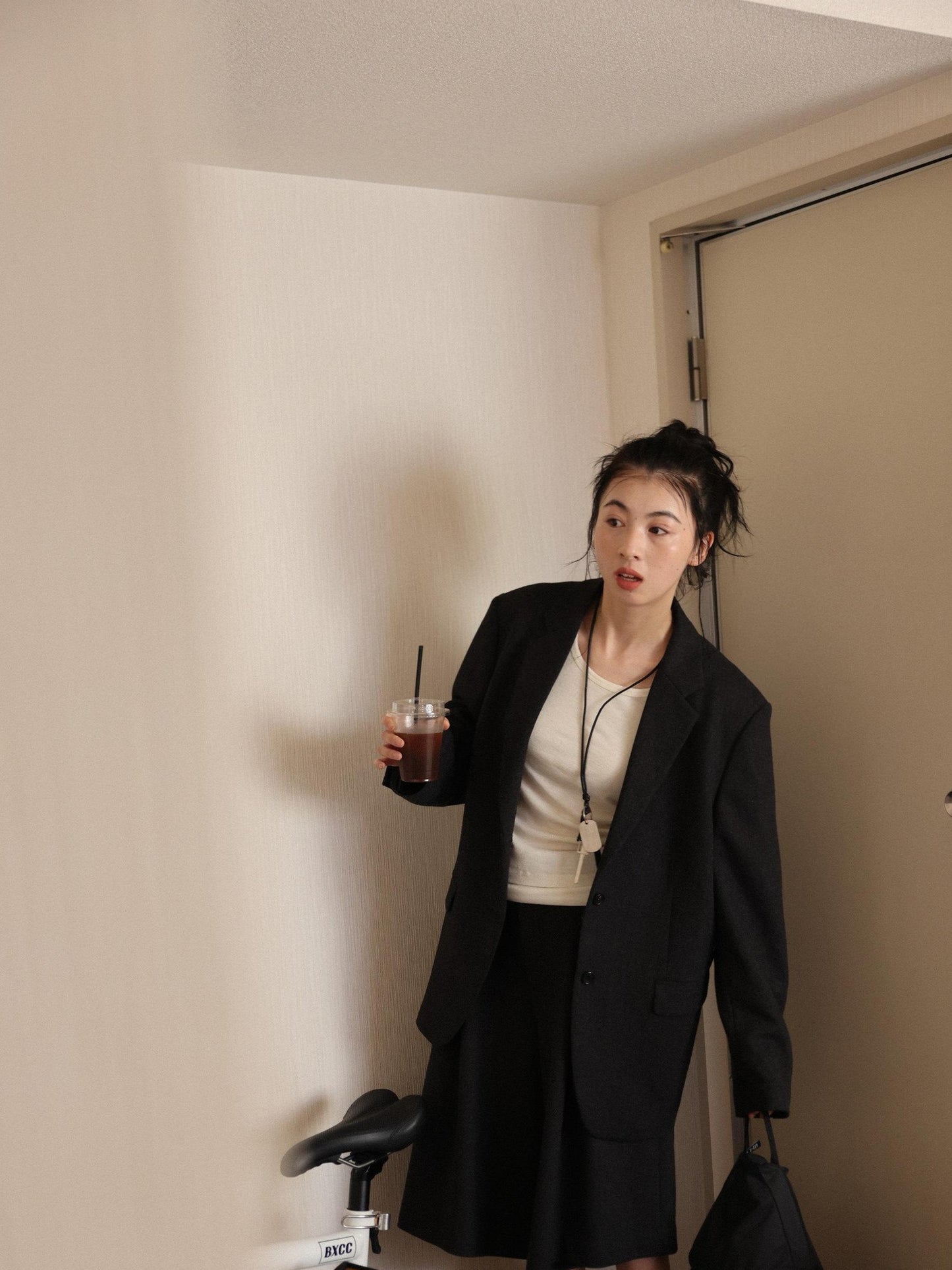 Miroment Tailored Suit Inspired Belted Mid Length Sizes Xs To L Classic Trench Coat