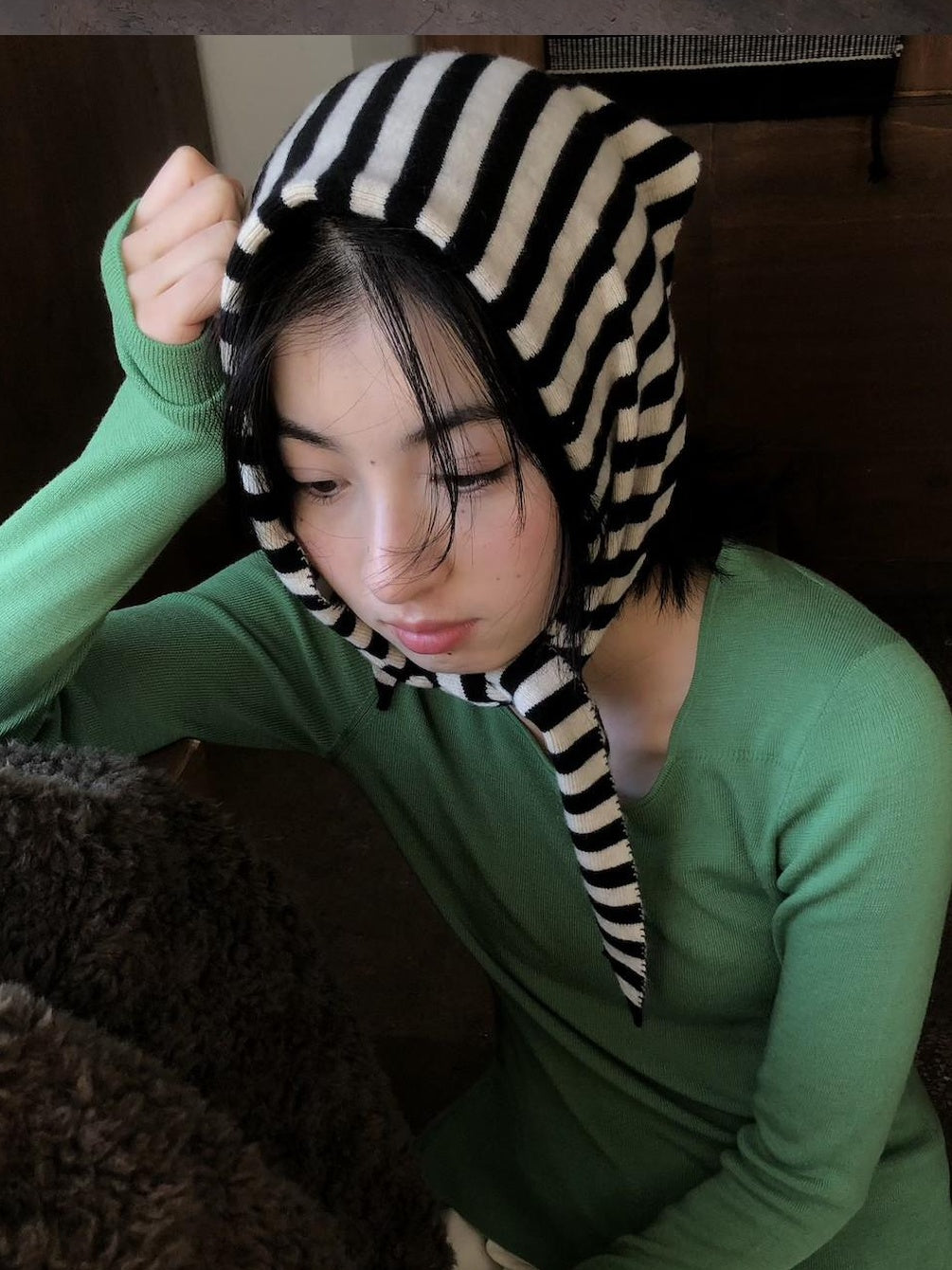 Miroment Skin Friendly Pure Wool Cowl Neck Loose Fit Office Women Knit Sweater