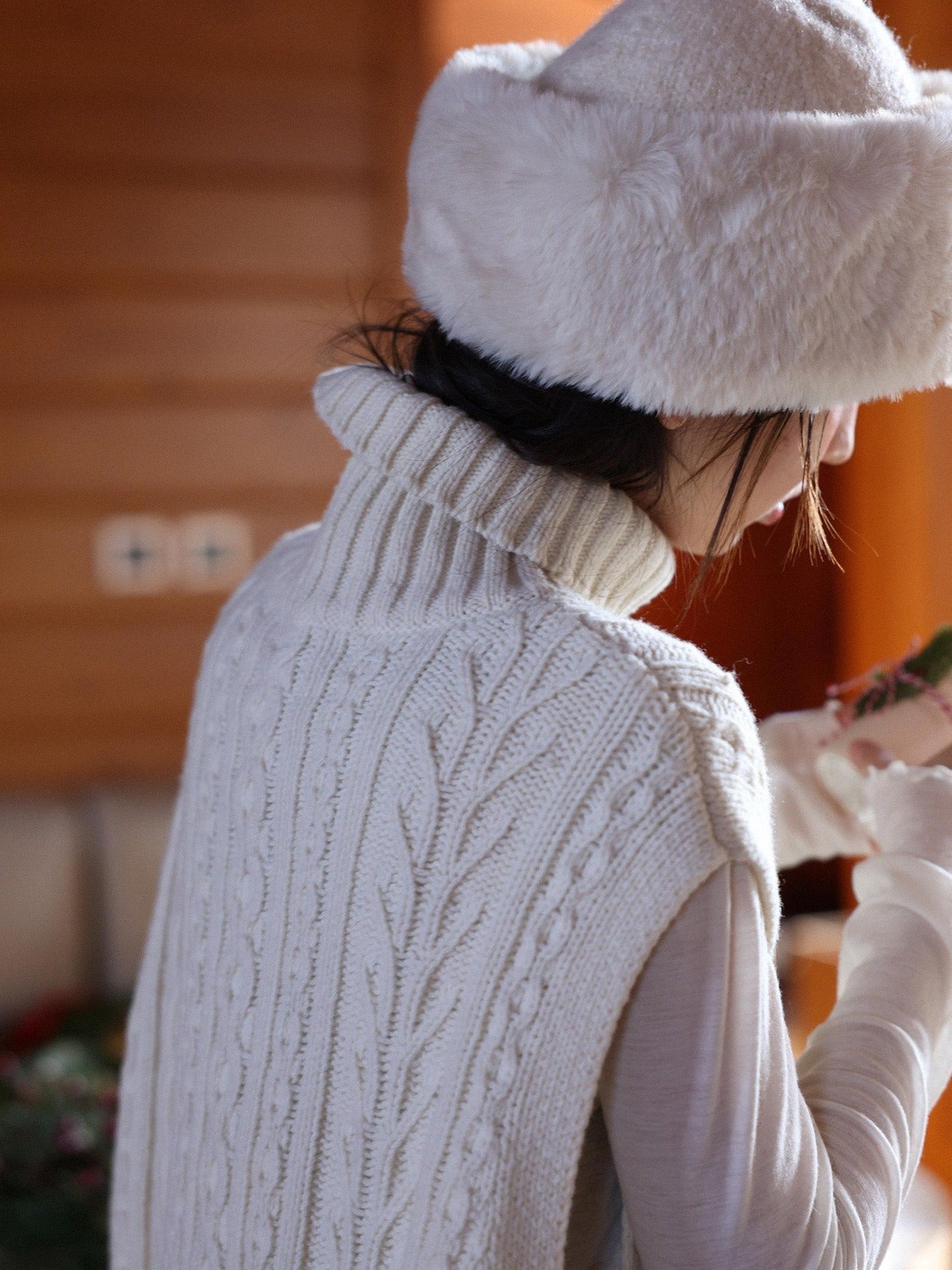 Miroment Soft Wool Turtleneck Loose Fit Layering For Women Solid Pullover Knit Sweater