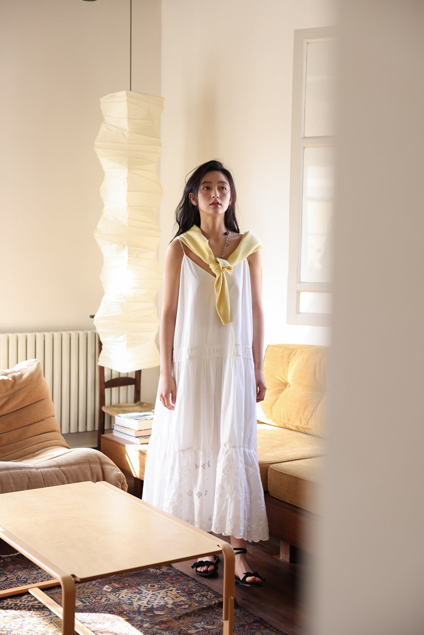 Miroment_Soft_Pure_Cotton_Embroidered_Casual_V-neck_Spaghetti_Strap_Ladies_Slip_Dresses_MISSTT