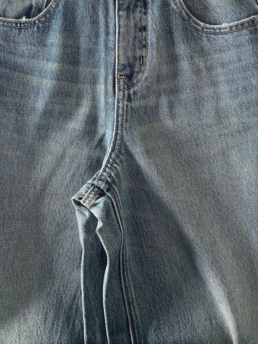 Miroment Vintage Distressed High Waist Loose Fit Cotton Women Classic Denim Jeans