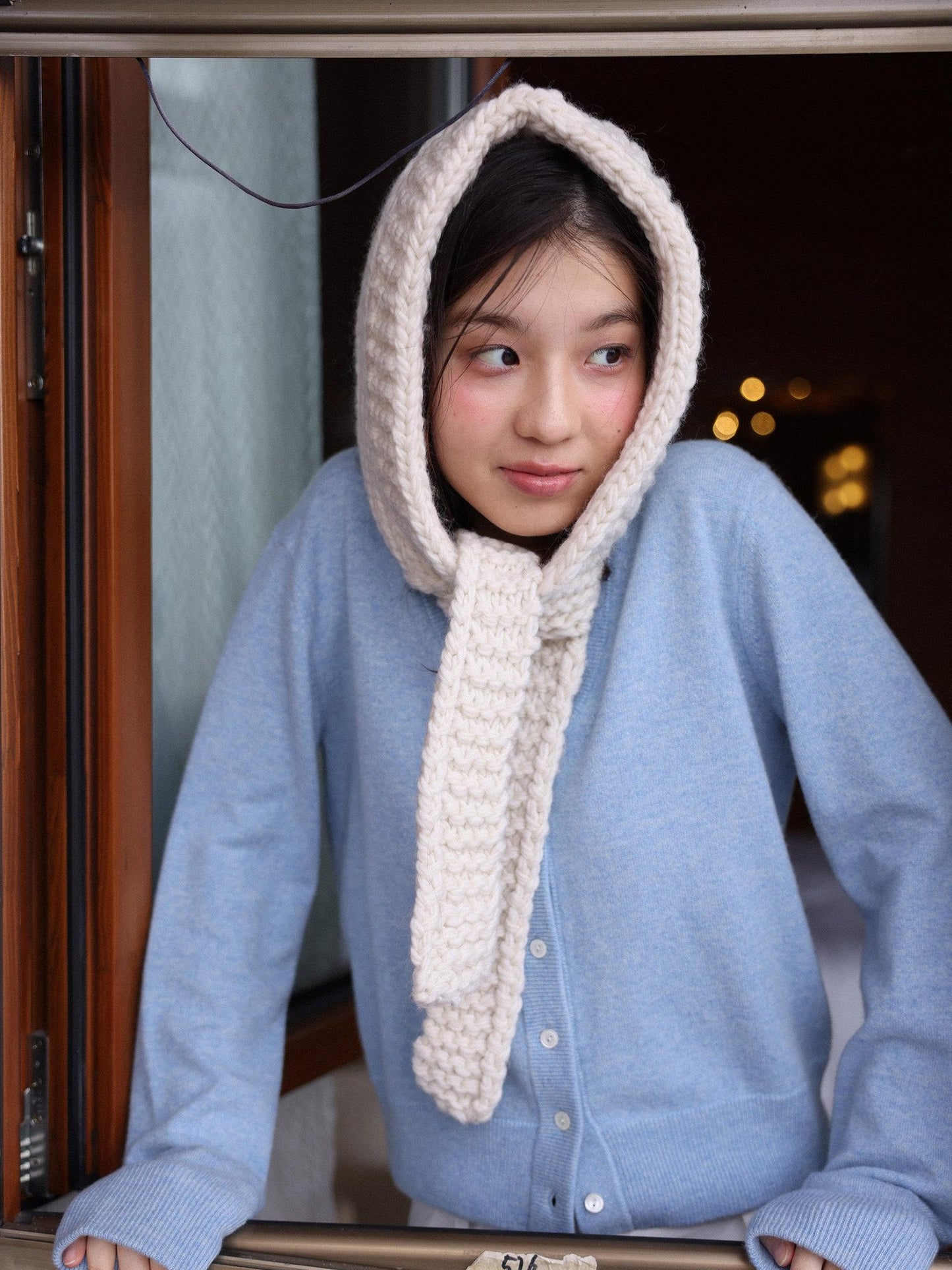 Miroment Ultra Soft Pure Cashmere Colorblock V-neck Button Cardigan Women Knit Sweater