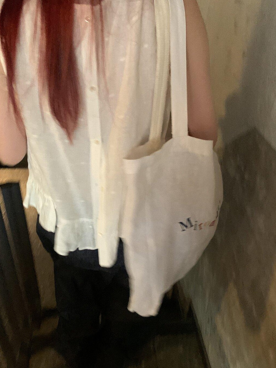 Miroment Colorblock Linen Small Square Shoulder Lightweight Casual Canvas Tote Bag