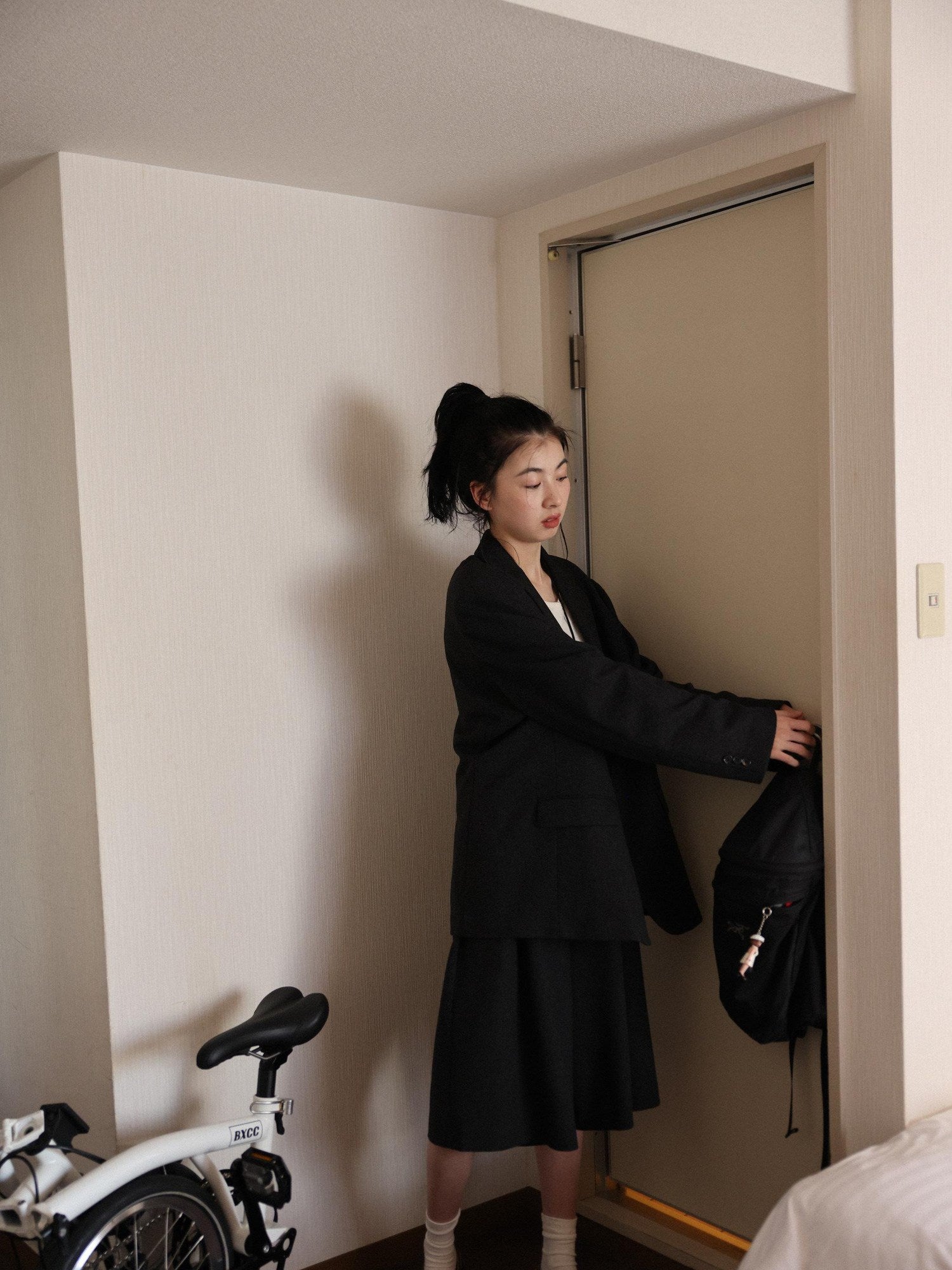 Miroment Tailored Suit Inspired Belted Mid Length Sizes Xs To L Classic Trench Coat