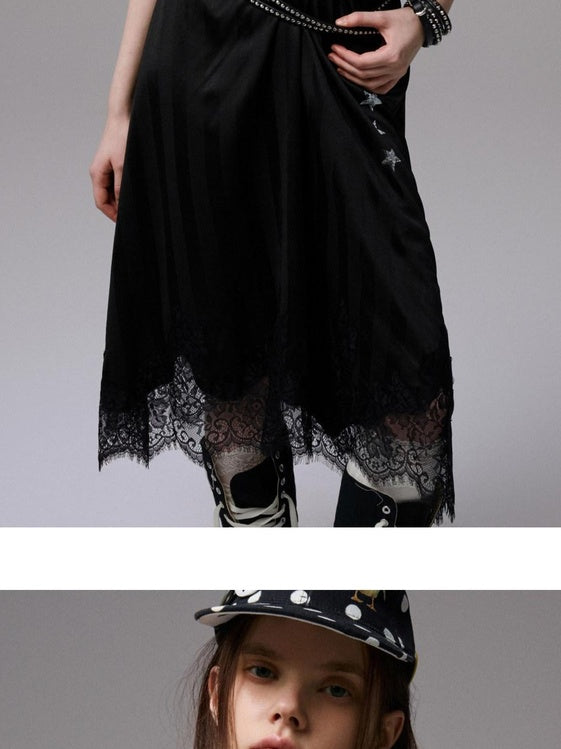 1JINN STUDIO High Waist Ins Style Strappy Polyester Zipper Casual Women Maxi Dresses