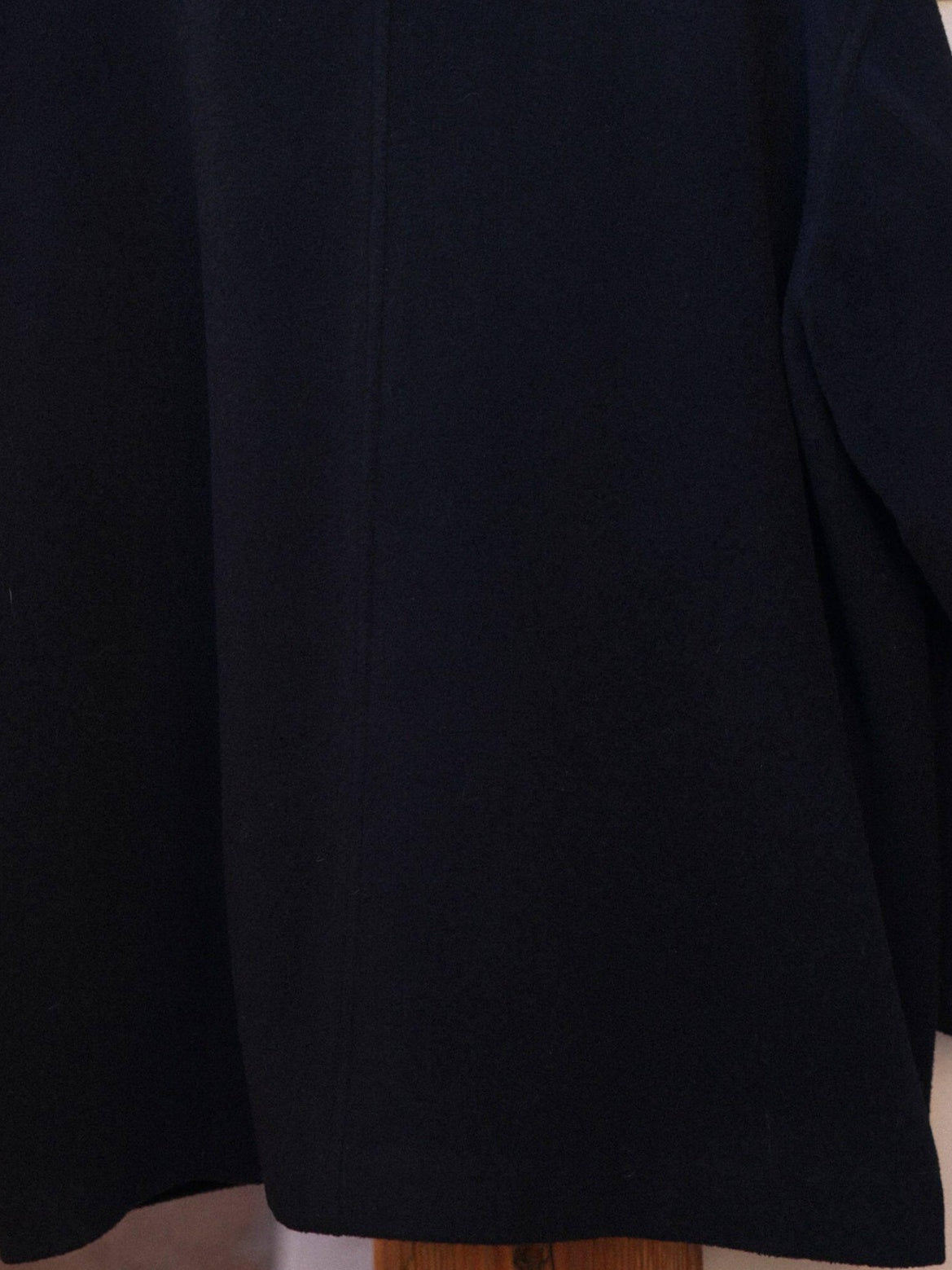 Miroment Soft Wool Cashmere Blend Vintage Collarless Midlength Women Wool Coat