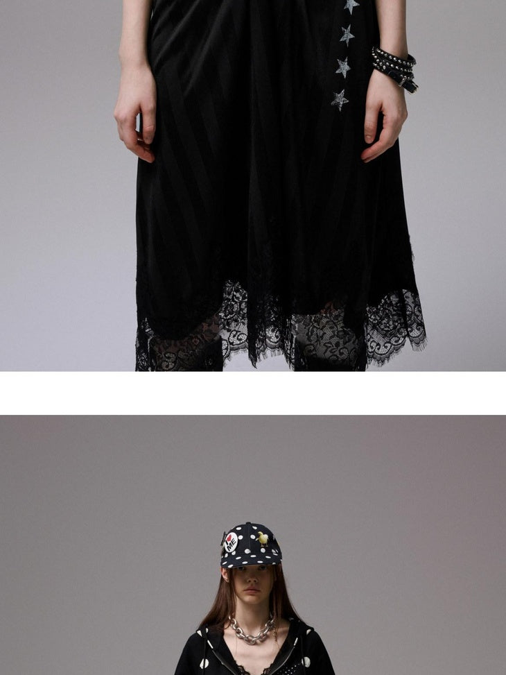1JINN STUDIO High Waist Ins Style Strappy Polyester Zipper Casual Women Maxi Dresses