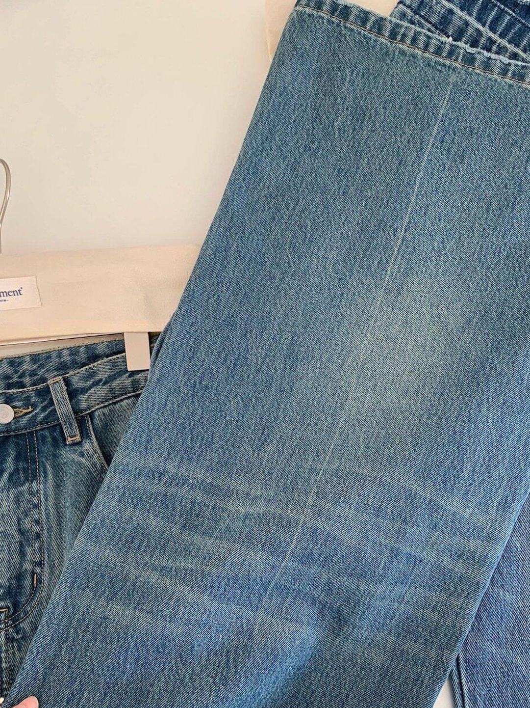 Miroment Vintage Distressed High Waist Loose Fit Cotton Women Classic Denim Jeans