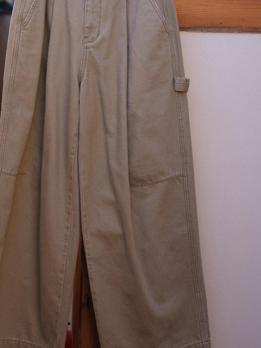 Miroment Pure Cotton High Waist Distressed Vintage Straight Women Zipper Casual Pants