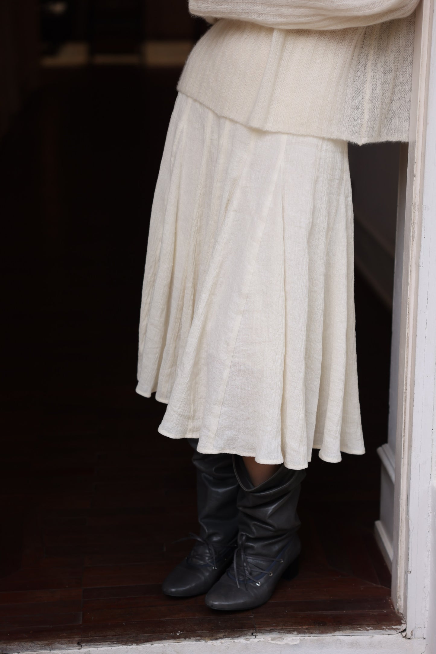 Miroment_Linen_Cotton_Blend_High_Waist_A_Line_Versatile_Office_Casual_Midi_Skirt_MISSTT