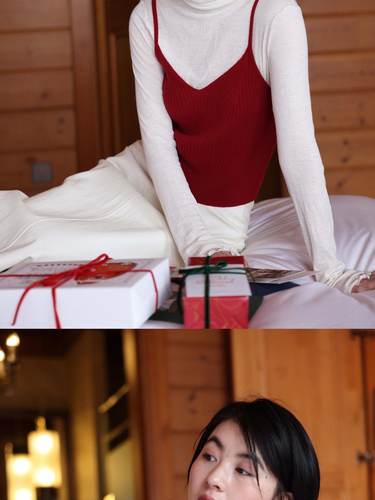 Miroment 100 Percent Cashmere Soft Cardigan Women Dreamy Red Blue Knit Sweaters