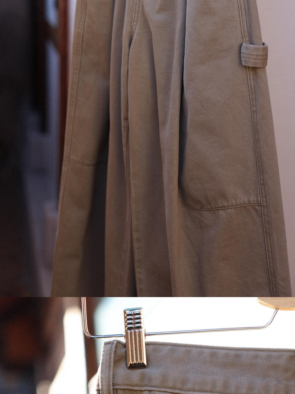 Miroment Pure Cotton High Waist Distressed Vintage Straight Women Zipper Casual Pants