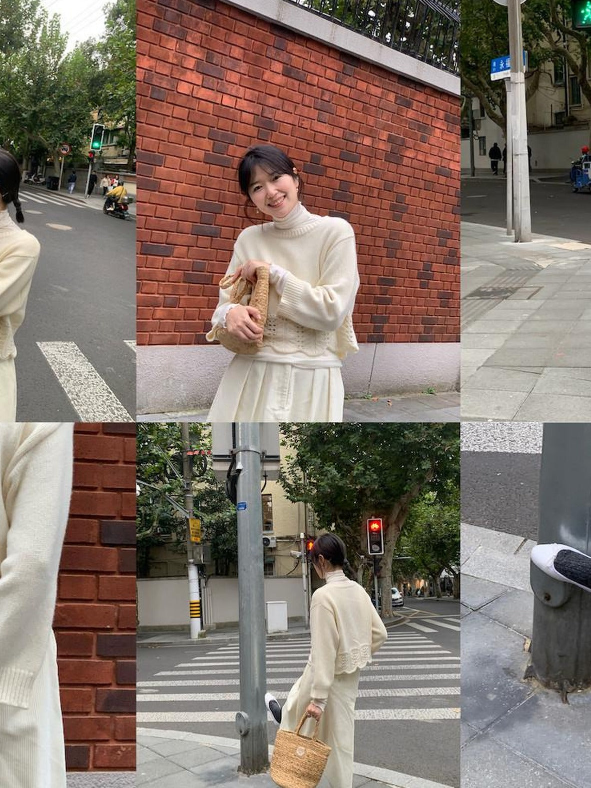 Miroment Thick Wool Rich Cute Loose Ruffle Edge Women Leaf Pullover Knit Sweater