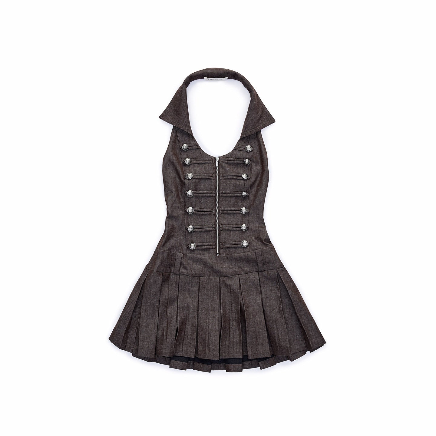 1JINN_STUDIO_Slim_Regal_Pleated_Double_Breasted_Collar_Sleeveless_Casual_Women_Mini_Dresses_MISSTT
