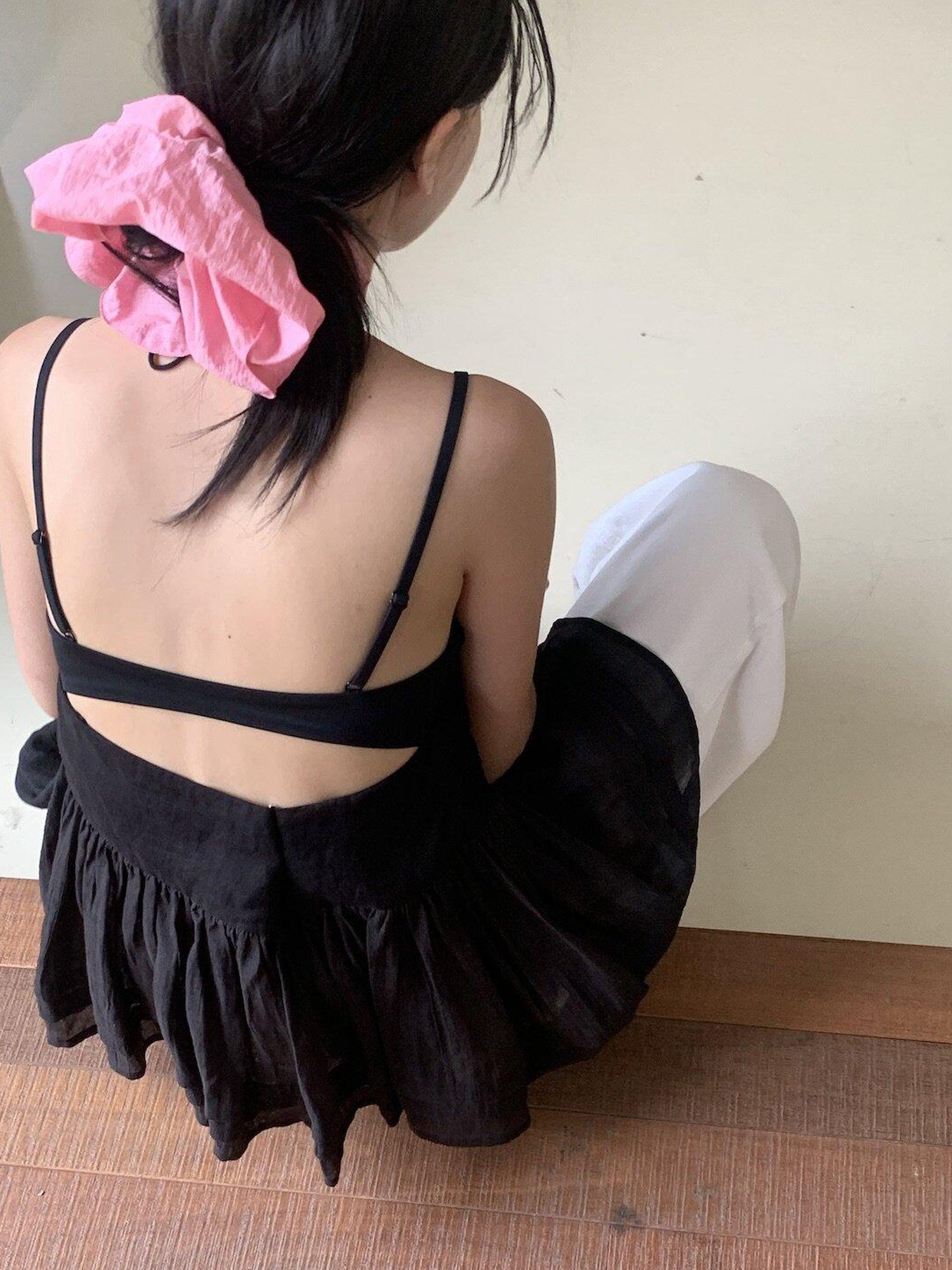 Miroment Breathable Pure Ramie Slim Fit Versatile Casual Layering Natural White Cami Tops