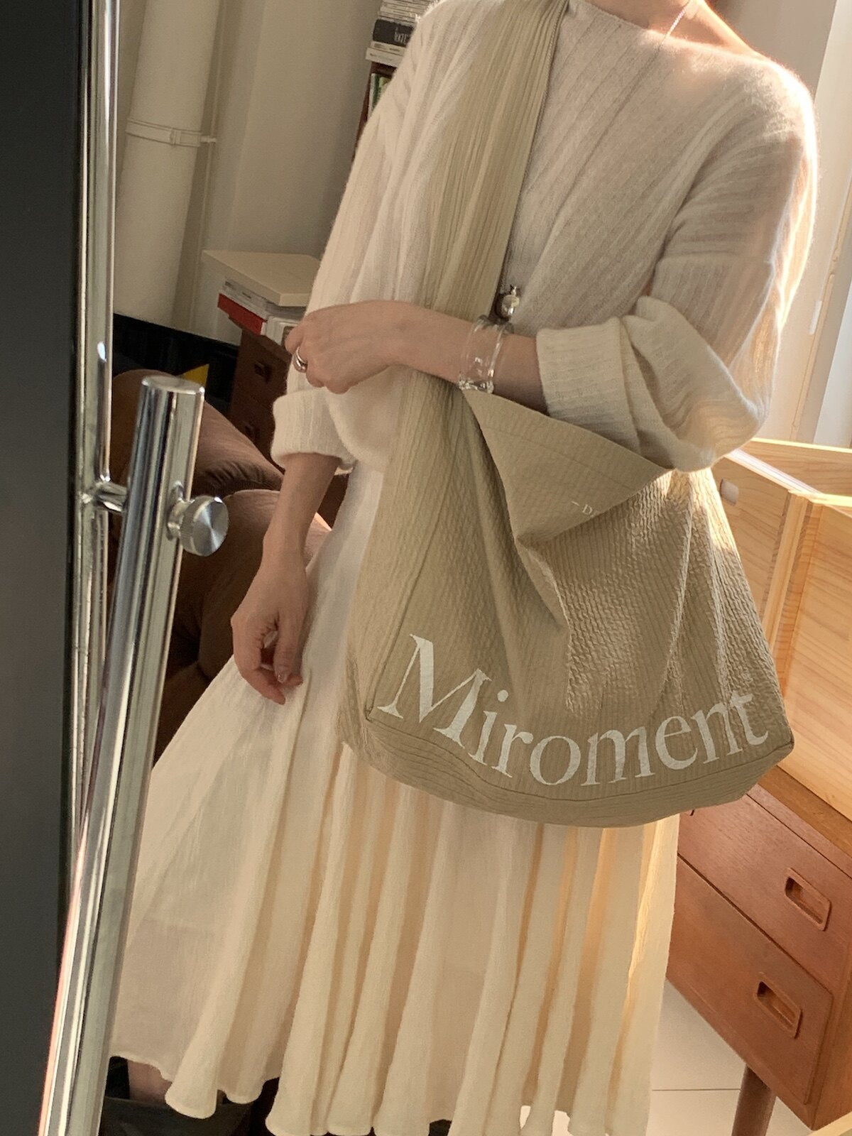Miroment_Colorblock_Korean_Biker_Crossbody_Foldable_Washable_Casual_Sand_Canvas_Tote_Bag_MISSTT