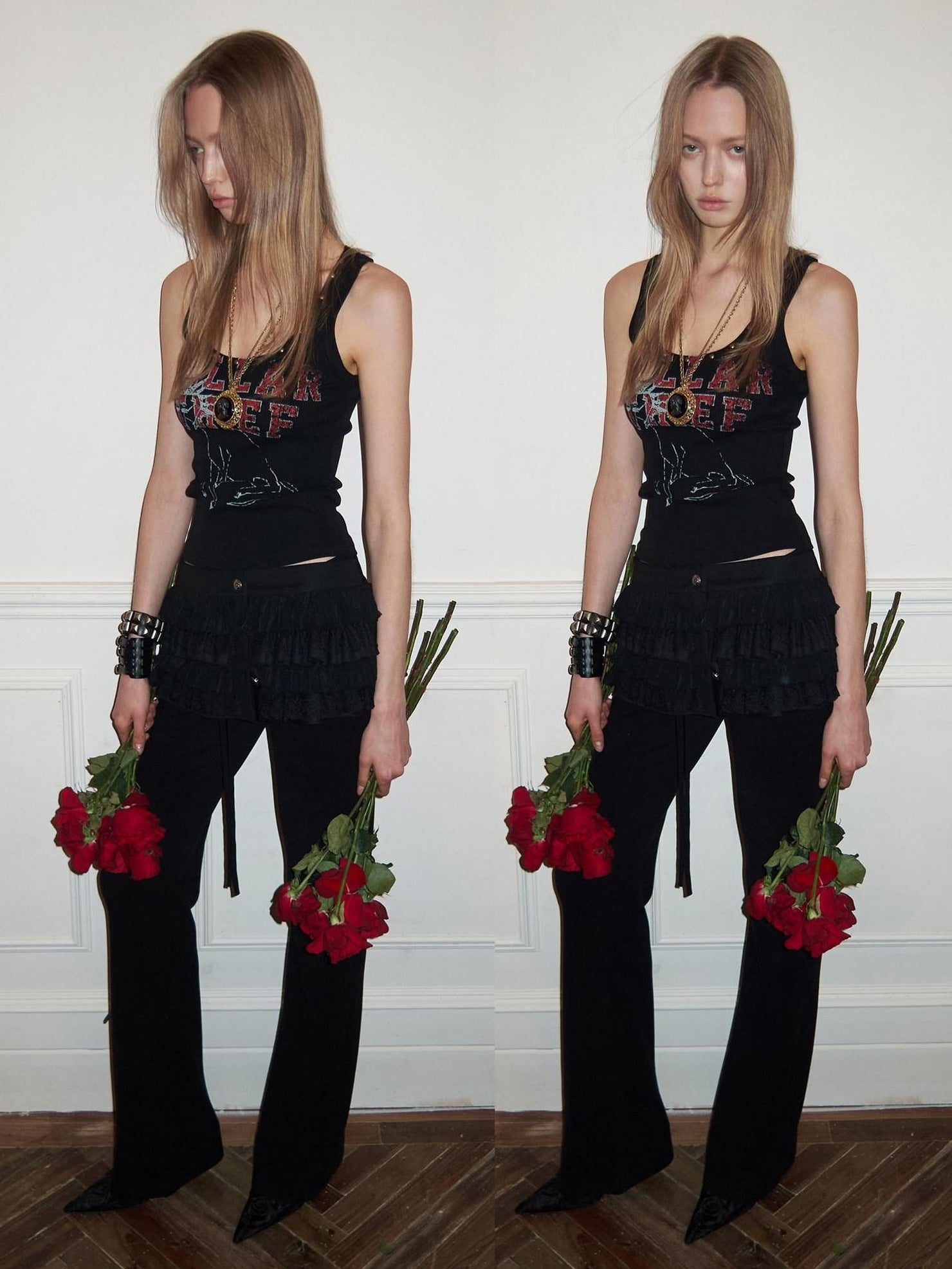 1JINN STUDIO 100 Percent Cotton Printed U Neck Cropped Slim Casual Women Racerback Knitwear
