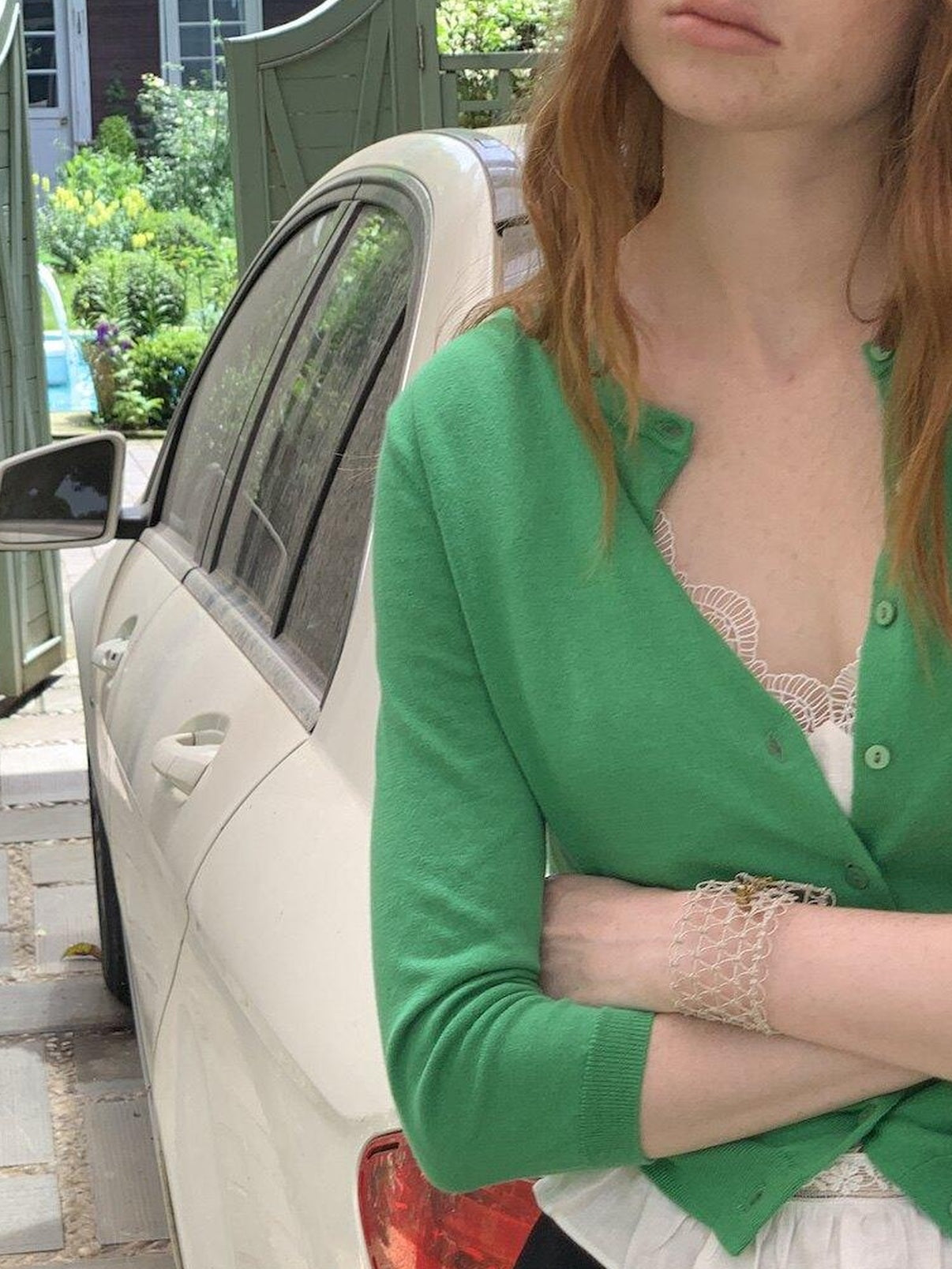 Miroment Uv Protection Soft Cotton Loose Fit Office Cardigan Round Neck Knit Sweater
