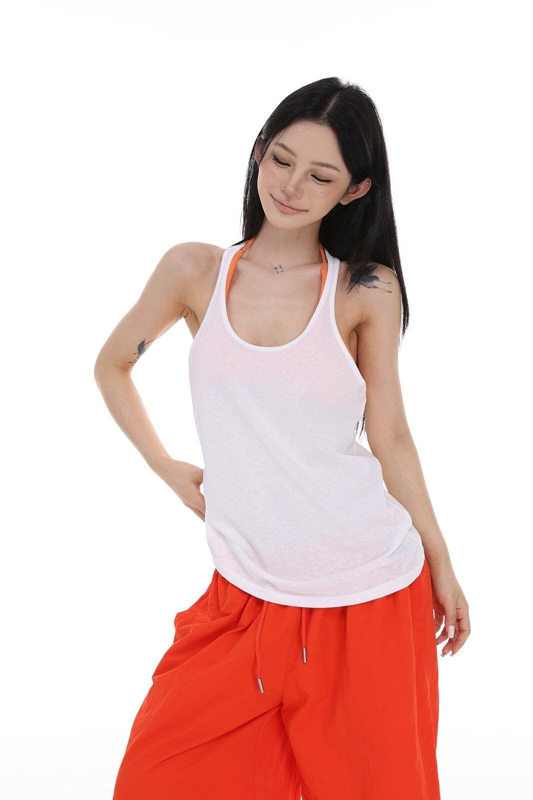 CrushOnit_Lightweight_100%_Cotton_Straight_Fit_Racerback_White_Basic_Tank_Tops_MISSTT