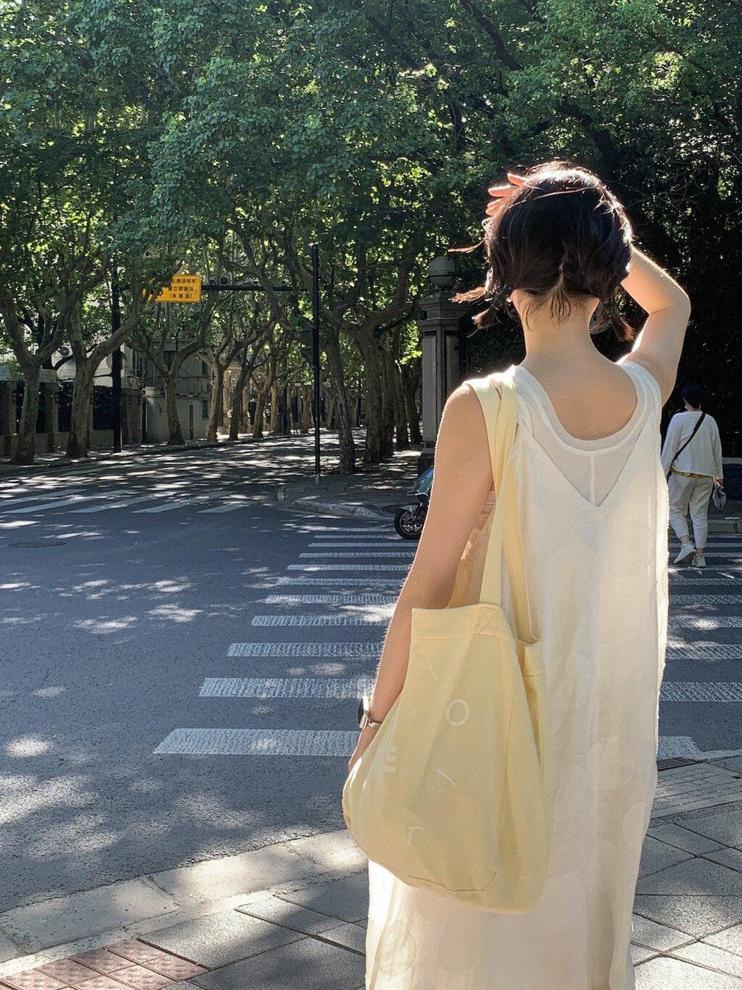 Miroment Colorblock Cotton Small Square Shoulder Pastel Women Casual Canvas Tote Bag