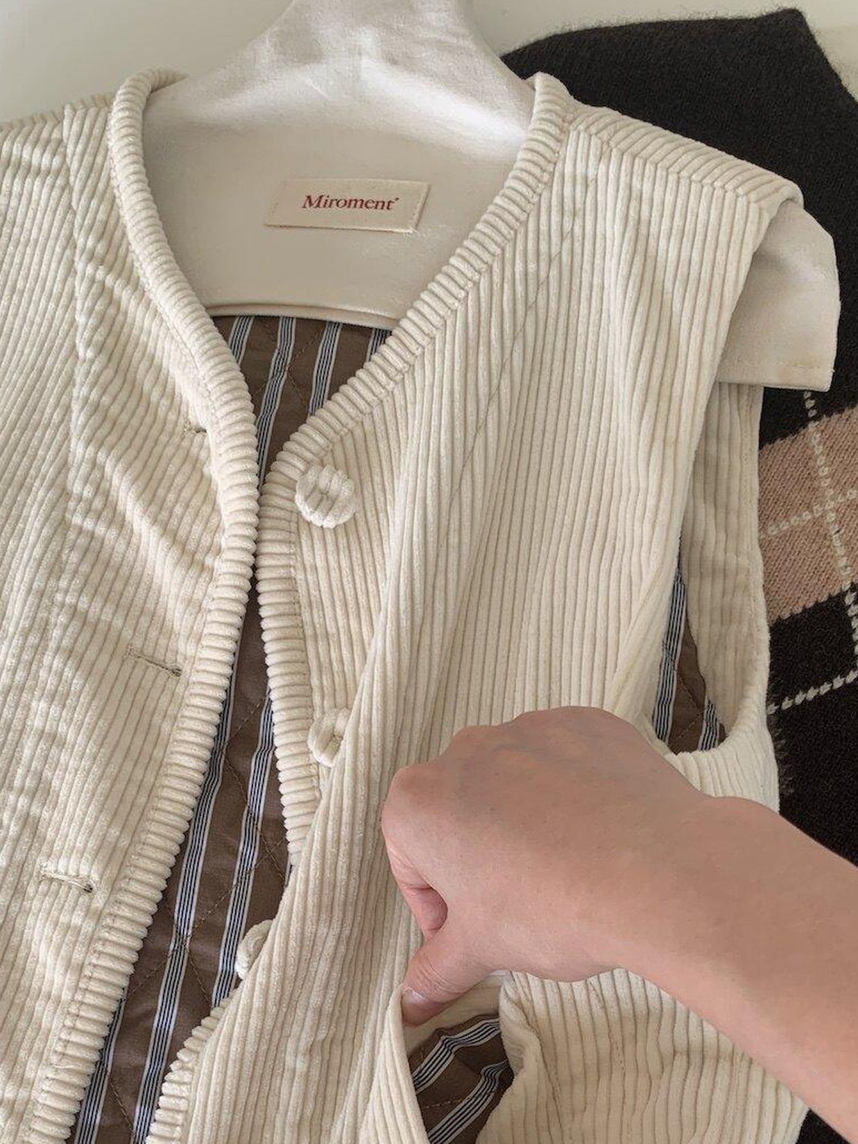 Miroment Breathable Cotton Vintage Open Cardigan Loose Outerwear Casual Everyday Vest