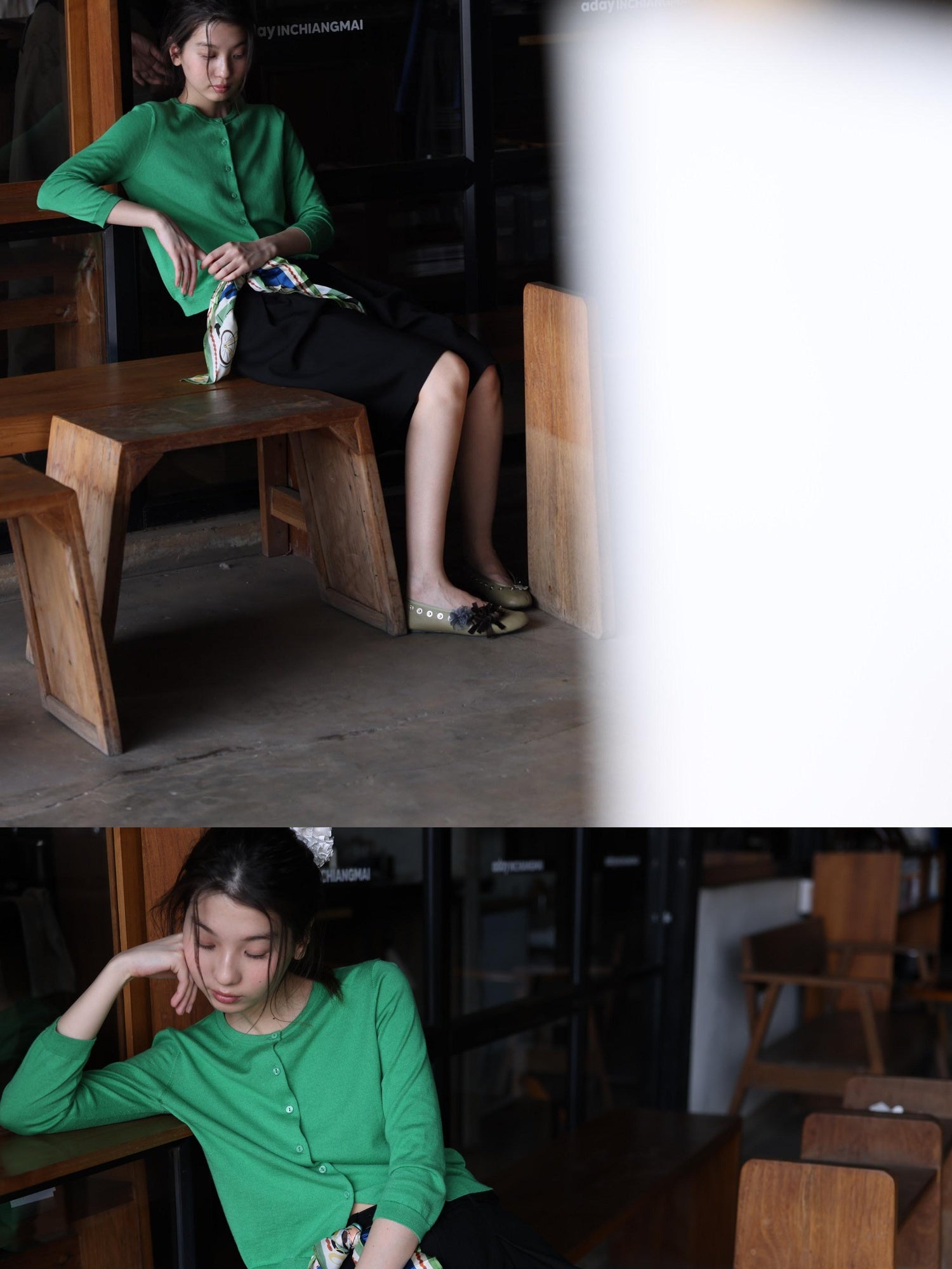 Miroment Uv Protection Soft Cotton Loose Fit Office Cardigan Round Neck Knit Sweater