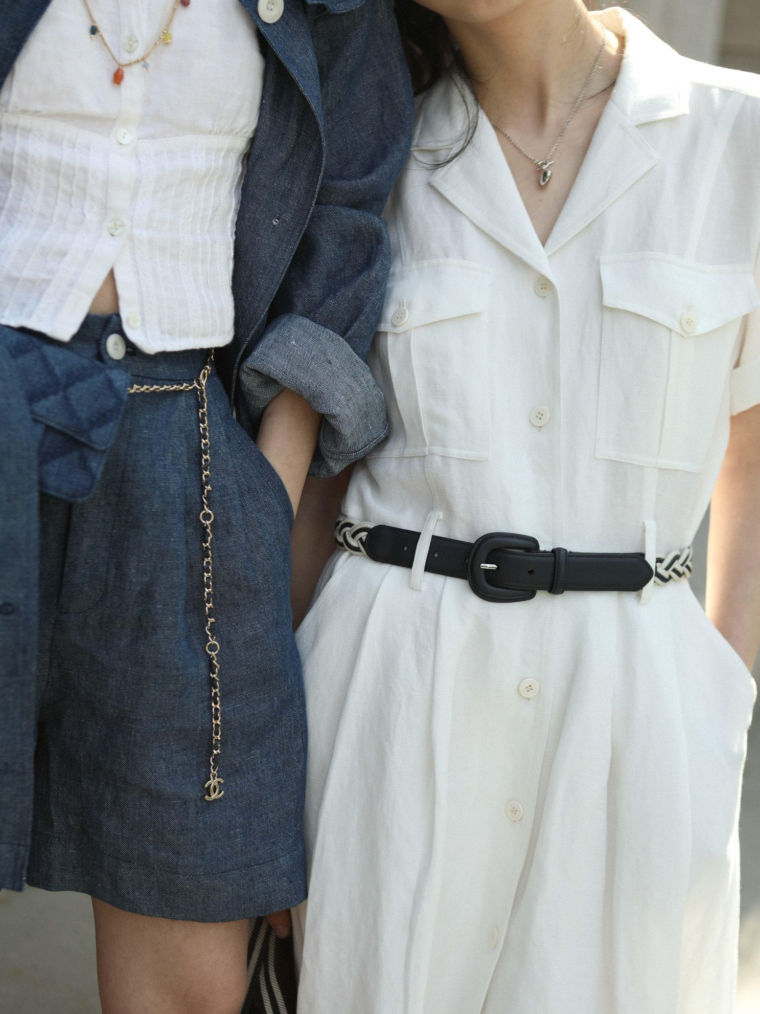 Miroment Full Grain Leather Woven Vintage Belt Women 89 109 Belts & Waist Chains