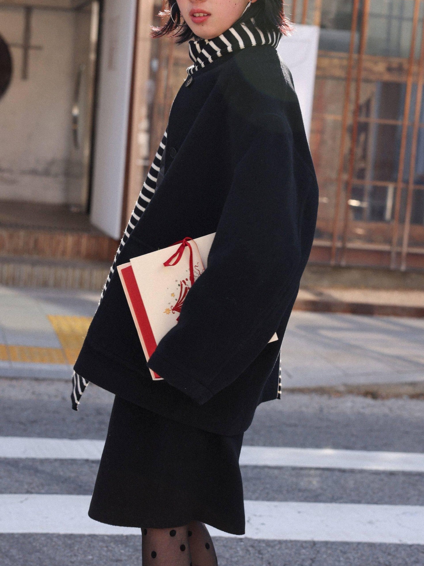 Miroment Soft Wool Cashmere Blend Vintage Collarless Midlength Women Wool Coat