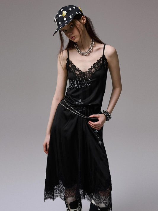 1JINN STUDIO High Waist Ins Style Strappy Polyester Zipper Casual Women Maxi Dresses