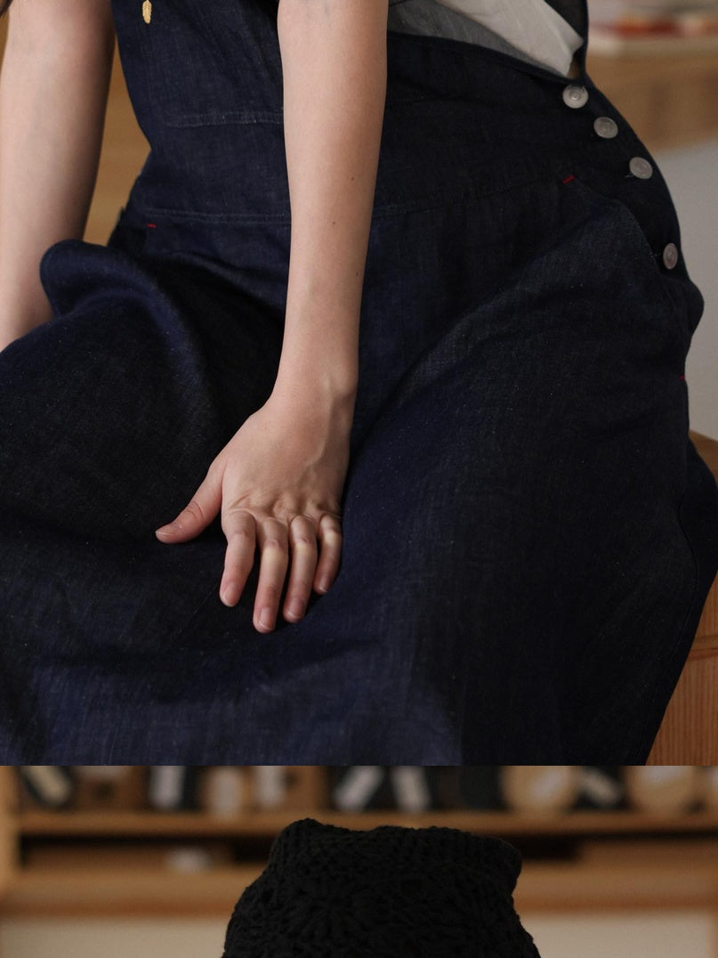 Miroment Breathable Cotton Linen Blend Casual H Fit Sleeveless Everyday Slip Dresses