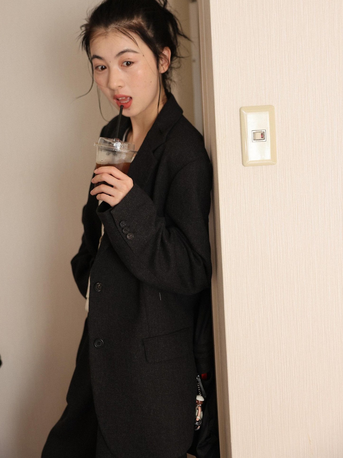 Miroment Tailored Suit Inspired Belted Mid Length Sizes Xs To L Classic Trench Coat