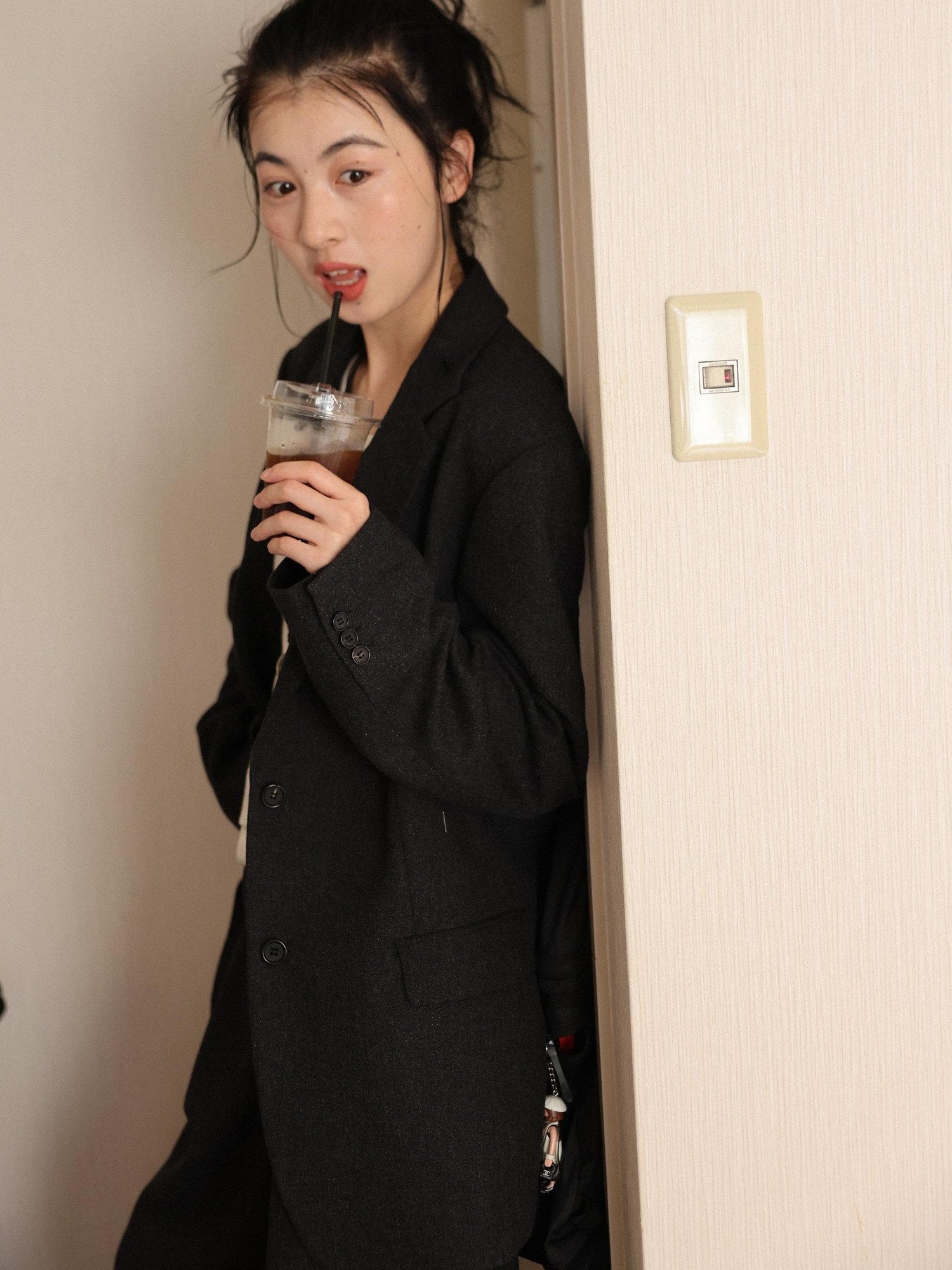 Miroment Tailored Suit Inspired Belted Mid Length Sizes Xs To L Classic Trench Coat