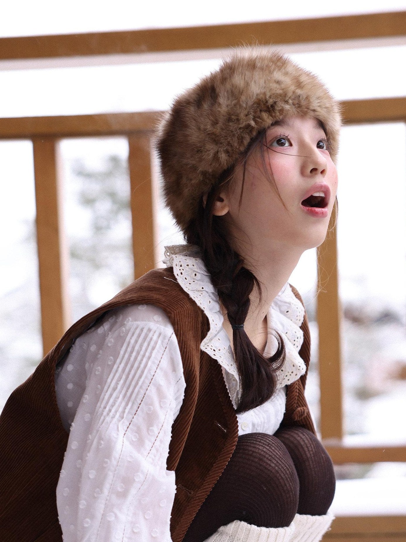 Miroment Pure Cotton College Style Cardigan Single Breasted Layering Buttoned Casual Vest