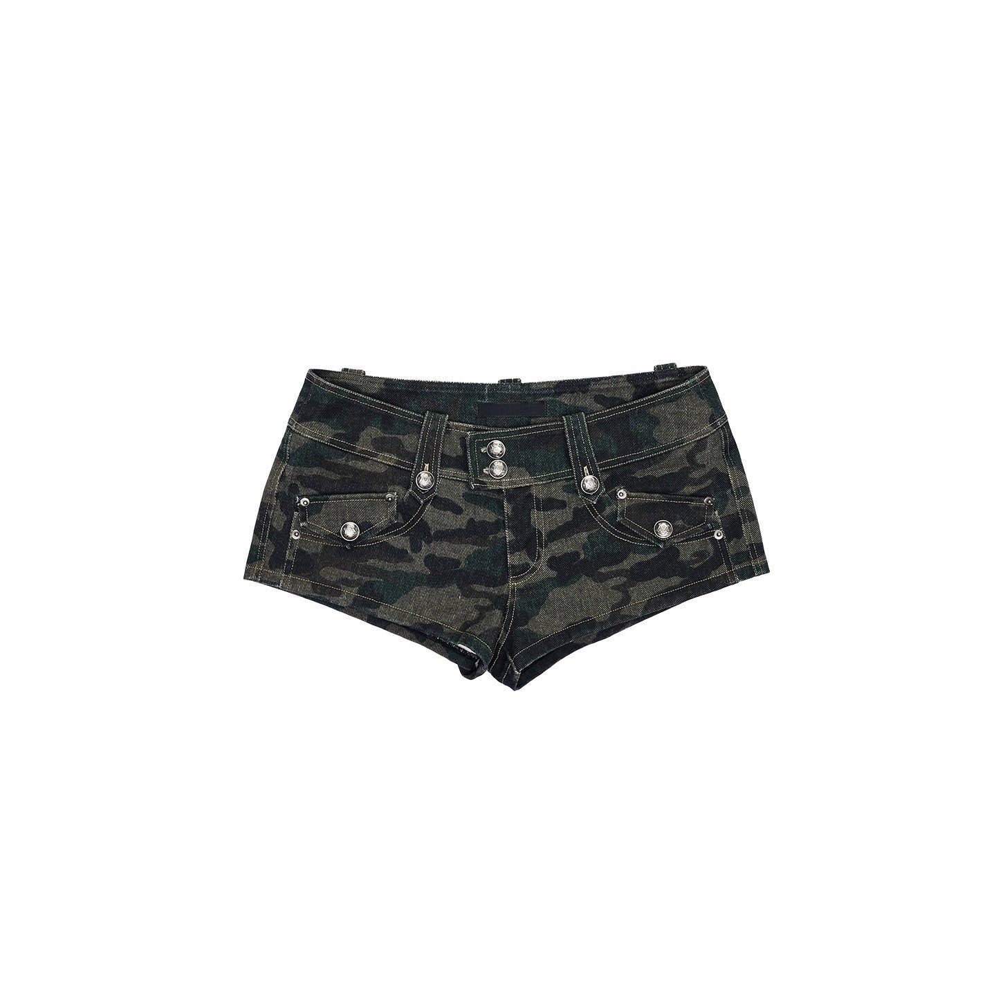 1JINN_STUDIO_Camo_Military_Green_Double_Breasted_Cropped_Long_Sleeve_Women_Top_&_Shorts_Sets_MISSTT