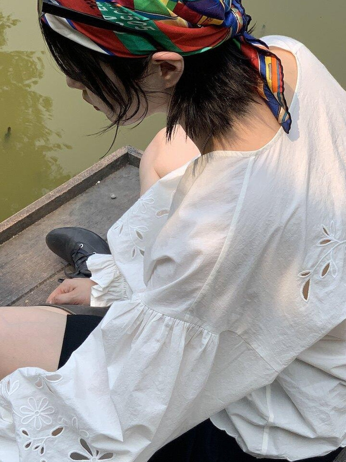 Miroment Versatile Simple High Waist 100 Percent Wool Wide Leg Women Everyday Midi Skirt