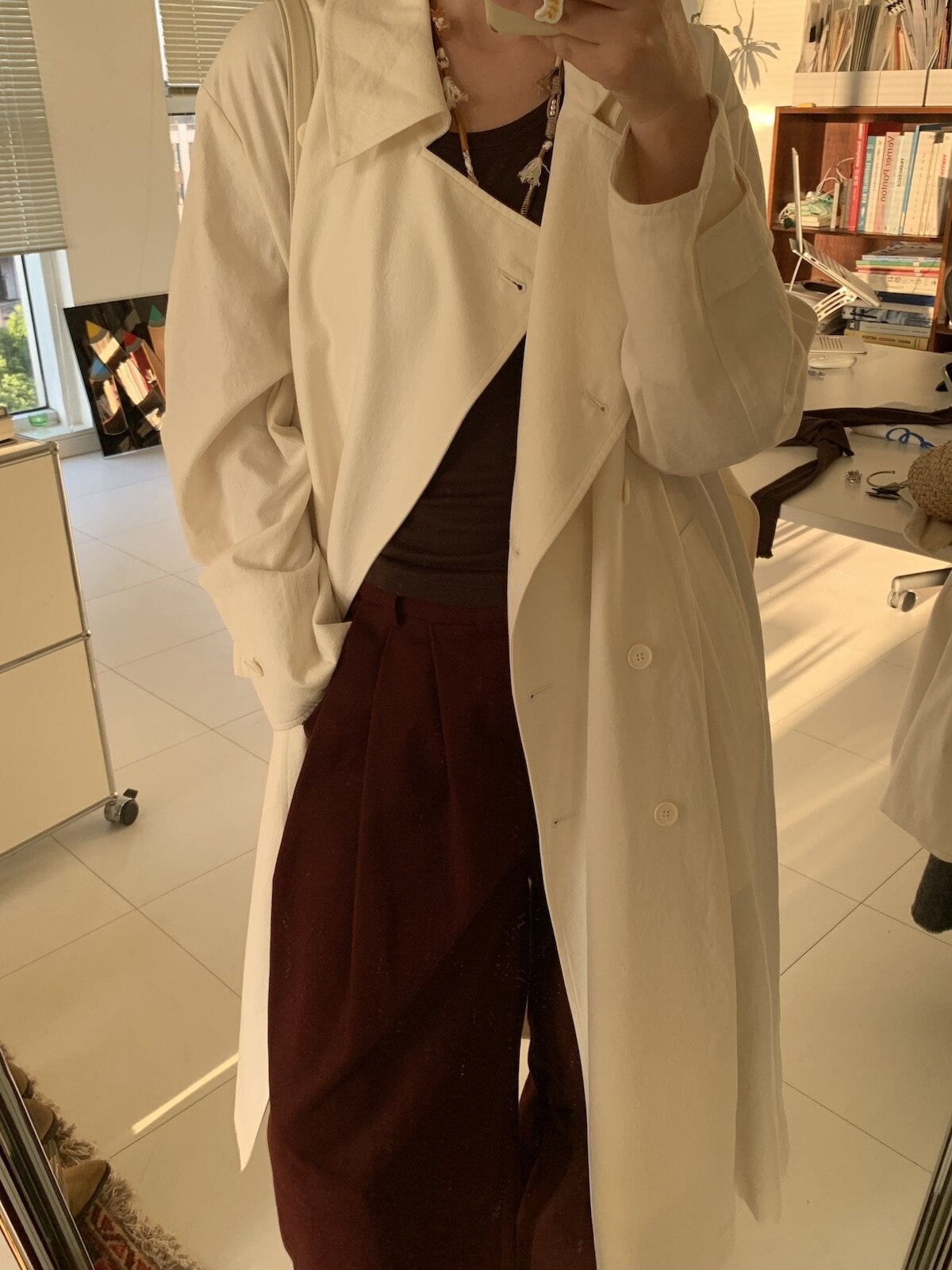 Miroment_Elegant_Wool_Blend_Double_Breasted_Tailored_Midi_Women_Cream_Long_Trench_Coat_MISSTT