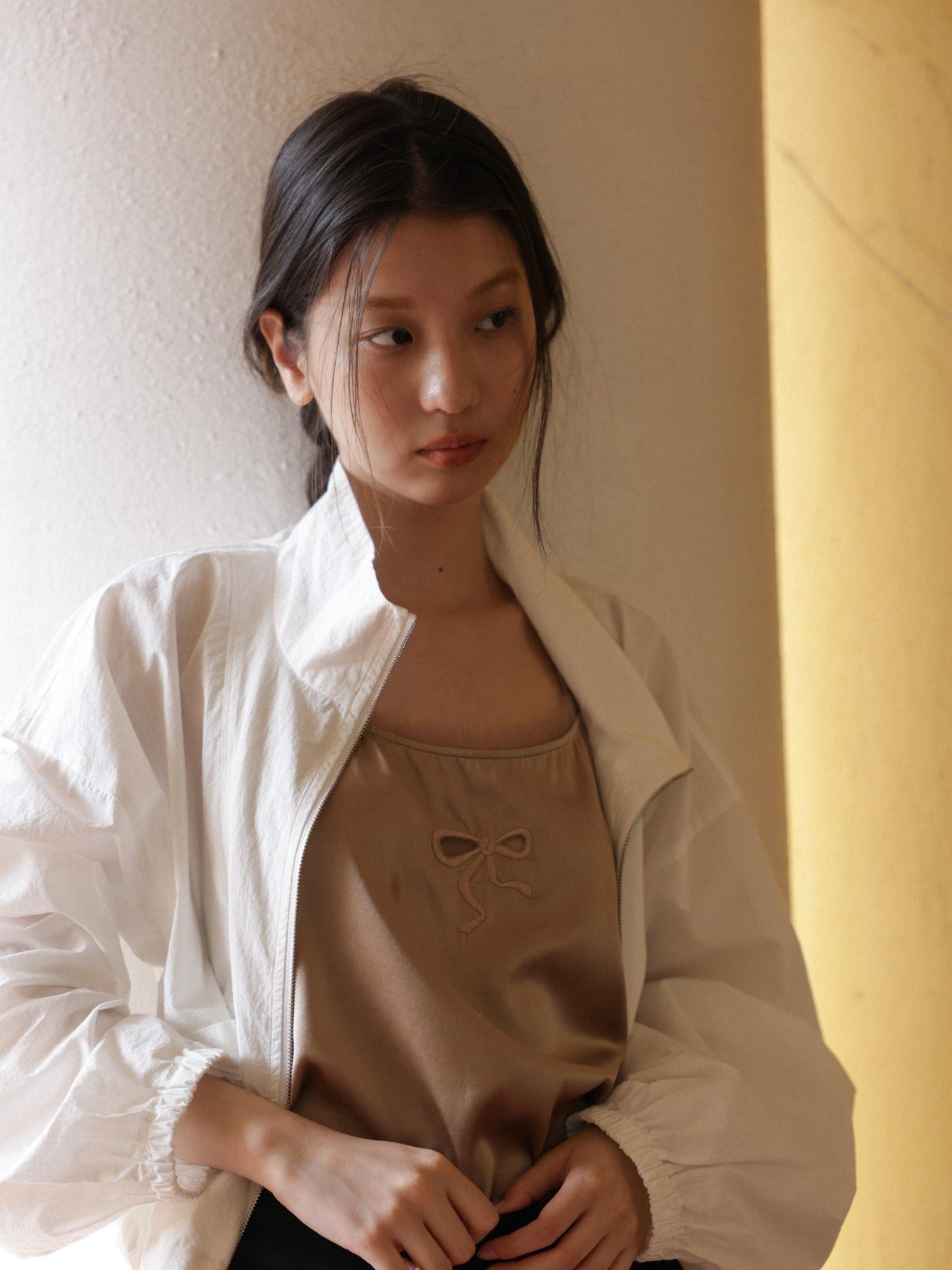 Miroment Stretch Mulberry Silk Versatile Loose Spaghetti Strap Women Cami Tops